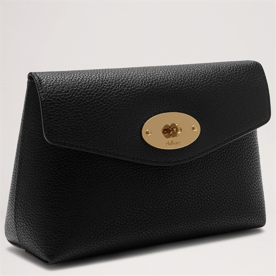 Mulberry Darley Cosmetic Pouch Black Classic Grain